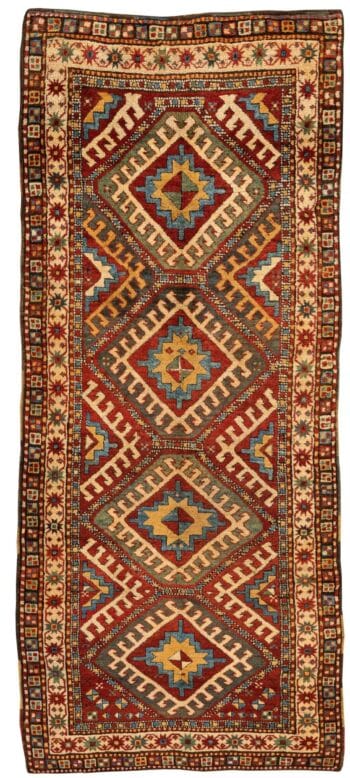 Tapete antigo Kazak – Cáucaso Central