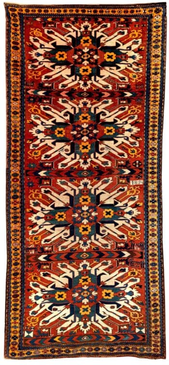 Tapete antigo Eagle Kazak – Karabagh, Sul do Cáucaso