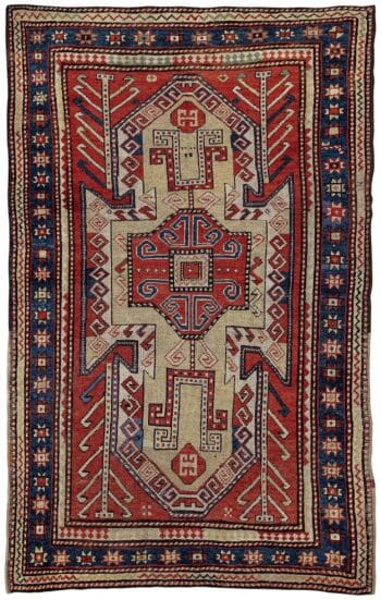 Tapete antigo Sewan – Kazak, Cáucaso Central