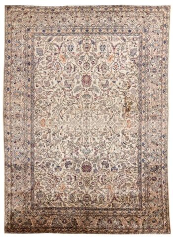 Tapete antigo Kashan Seda – Pérsia Central