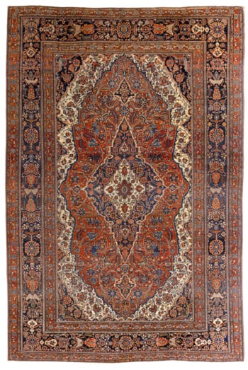 Tapete antigo Mohtasham Kashan – Pérsia Central