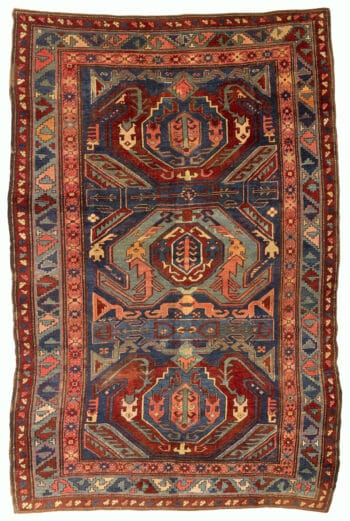 Tapete antigo Lenkoran – Karabagh, Sul do Cáucaso
