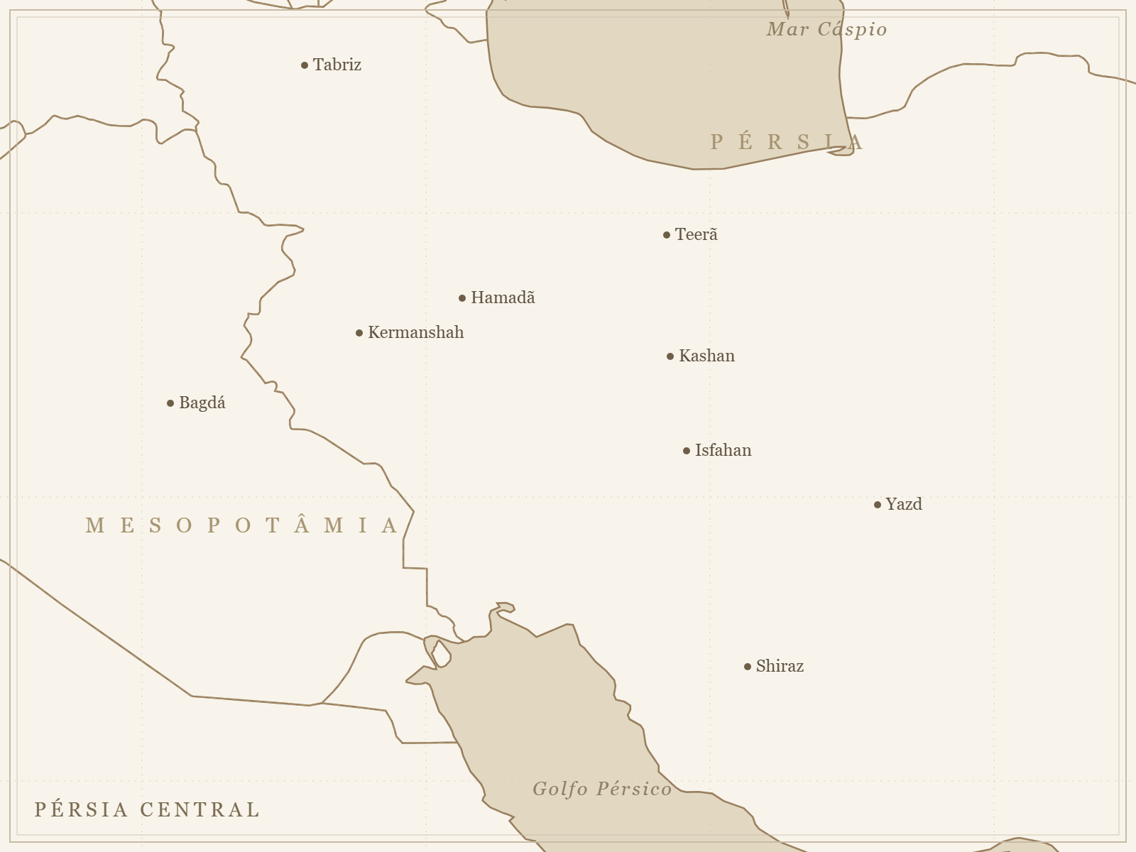 Mapa da regiao de origem