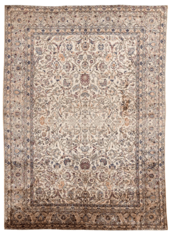 Kashan Silk - Central Persia, antique oriental rug