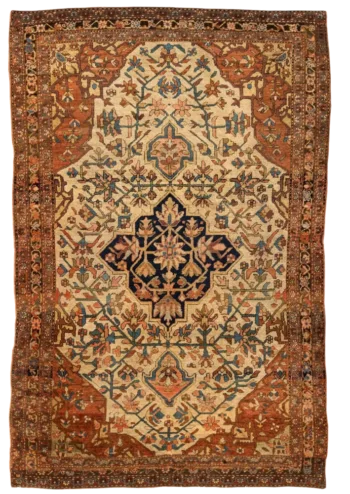Farahan Sarouk - Oeste da Pérsia, tapete oriental antigo