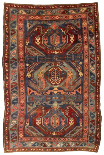 Lenkoran – Karabagh, Sul do Cáucaso, tapete oriental antigo