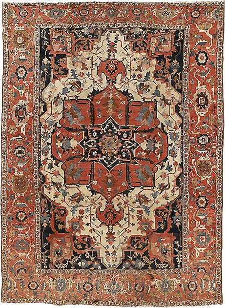 Antique Heriz rug
